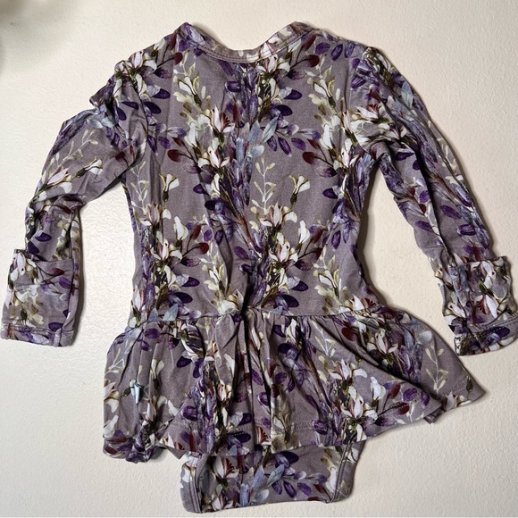 Posh Peanut Trinity Floral L/S Twirl Skirt Bodysuit - Picture 3 of 3